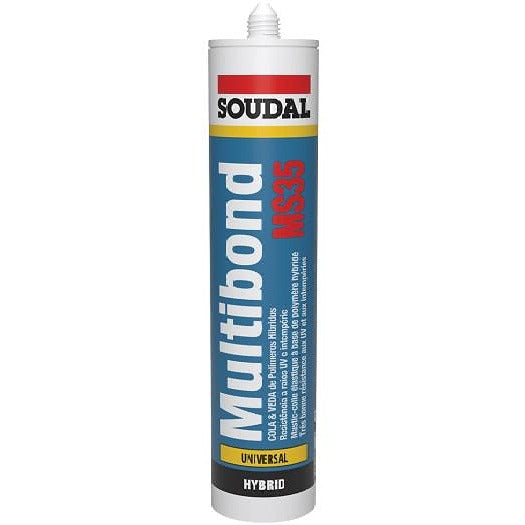 Soudal Multibond MS35 Sigillante Adesivo Ibrido Universale Bianco/ Nero/ Grigio/ Trasparente 290 ml Impermeabile